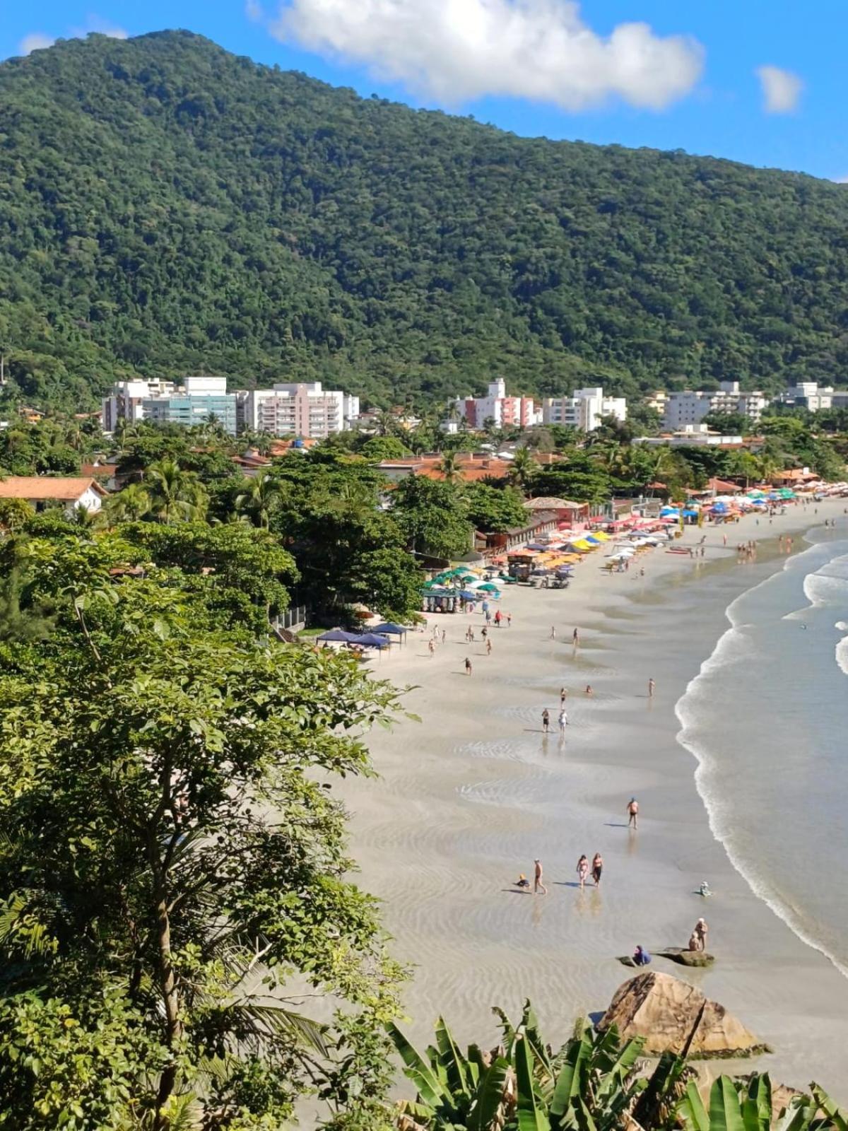 Vista Deslumbrante Apto 709 Ubatuba Bagian luar foto